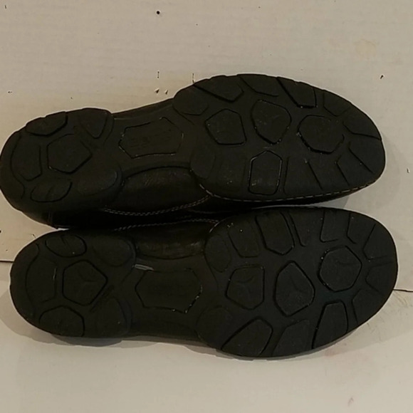 MEN\'S CLARKS BLACK LEATHER SLIP ON SHOES (sz 13)‎ main image 6